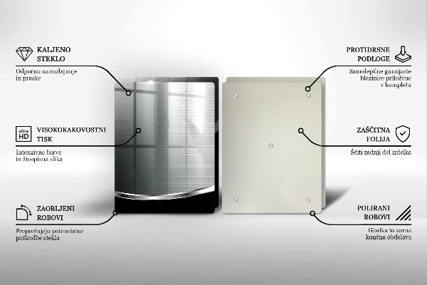 Herdabdeckung Abstraktion mit Metall