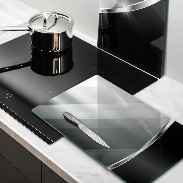 Herdabdeckung Abstraktion mit Metall