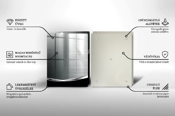 Herdabdeckung Abstraktion mit Metall