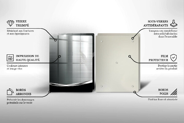 Herdabdeckung Abstraktion mit Metall