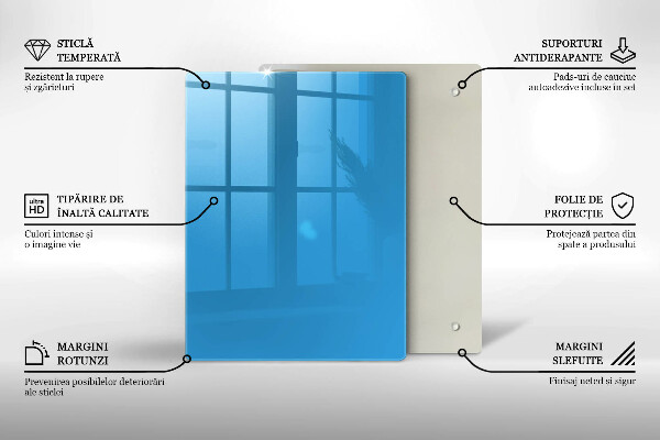 Herd schutzplatte Blaue Farbe