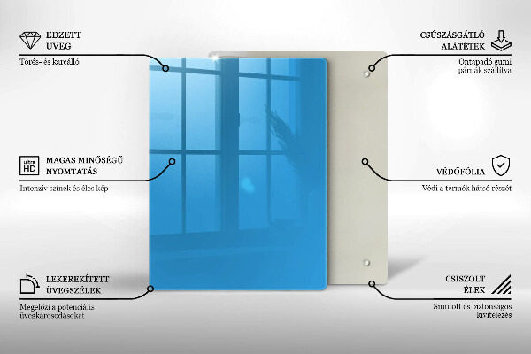 Herd schutzplatte Blaue Farbe