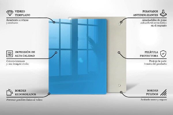 Herd schutzplatte Blaue Farbe