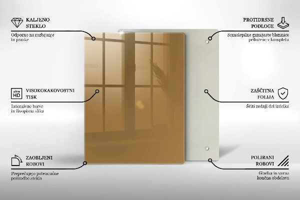 Abdeckung induktionskochfeld Beige Farbe