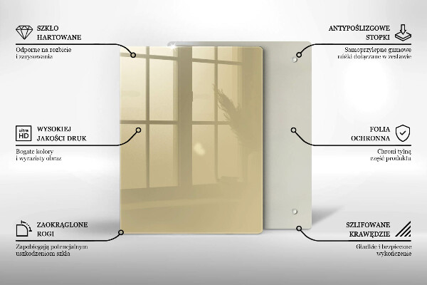 Abdeckung induktionskochfeld Beige Farbe