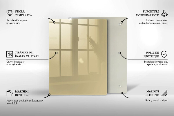 Abdeckung induktionskochfeld Beige Farbe