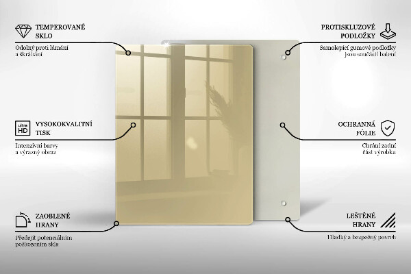 Abdeckung induktionskochfeld Beige Farbe