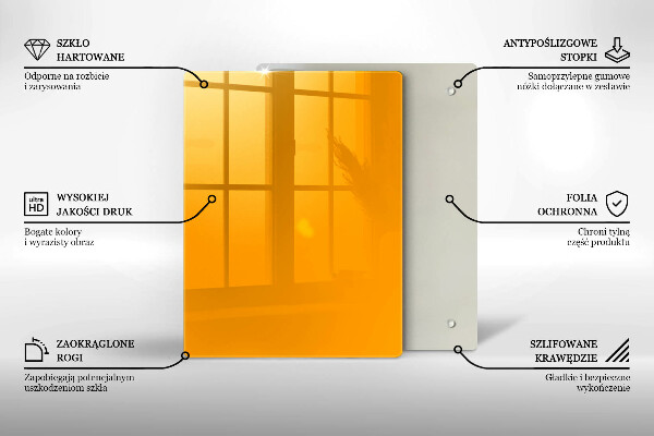 Abdeckung induktionskochfeld Dunkelgelbe Farbe
