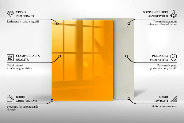 Abdeckung induktionskochfeld Dunkelgelbe Farbe