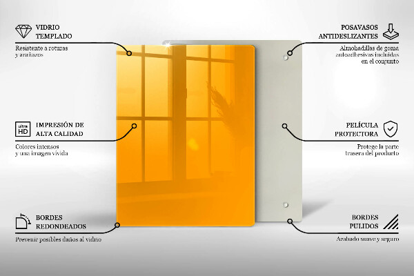 Abdeckung induktionskochfeld Dunkelgelbe Farbe