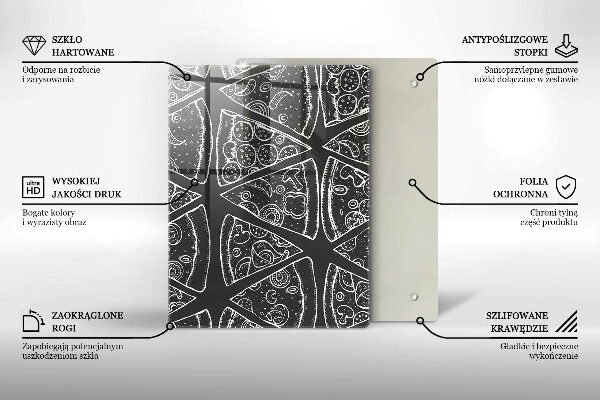 Herd abdeckplatte Pizzaillustration