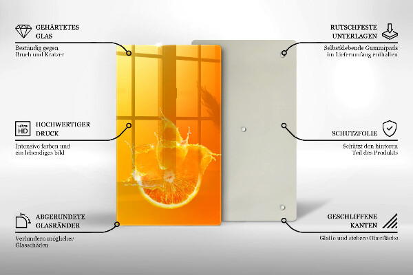Herd abdeckplatte Saftige Orangenfrucht