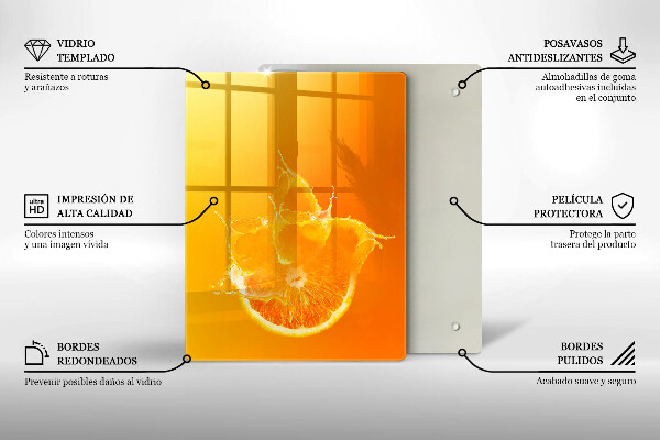 Herd abdeckplatte Saftige Orangenfrucht