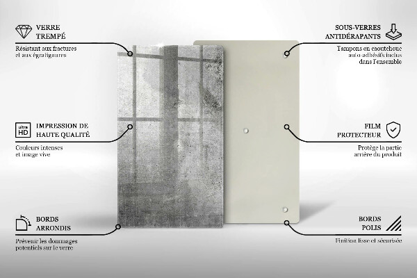 Schutz für induktionskochfeld Betonstruktur