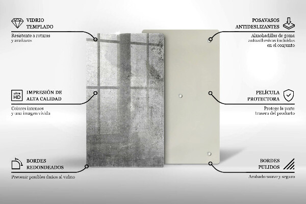 Schutz für induktionskochfeld Betonstruktur