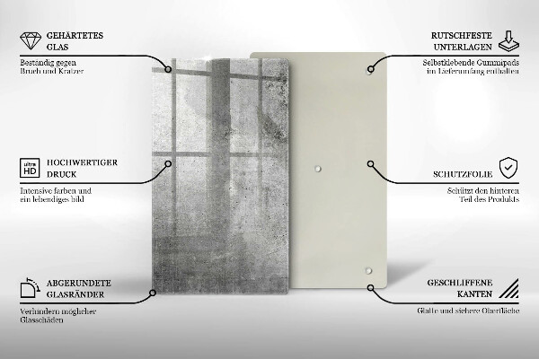 Schutz für induktionskochfeld Betonstruktur