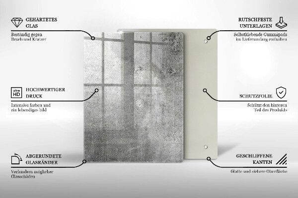 Schutz für induktionskochfeld Betonstruktur