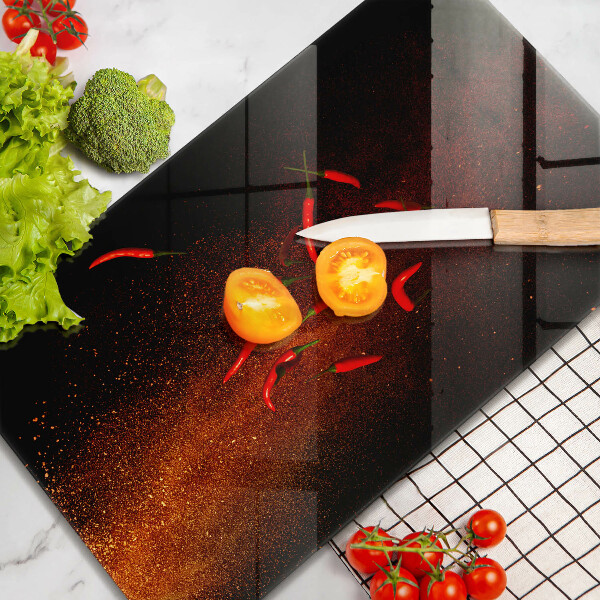 Schutz für induktionskochfeld Scharfe Chilischoten