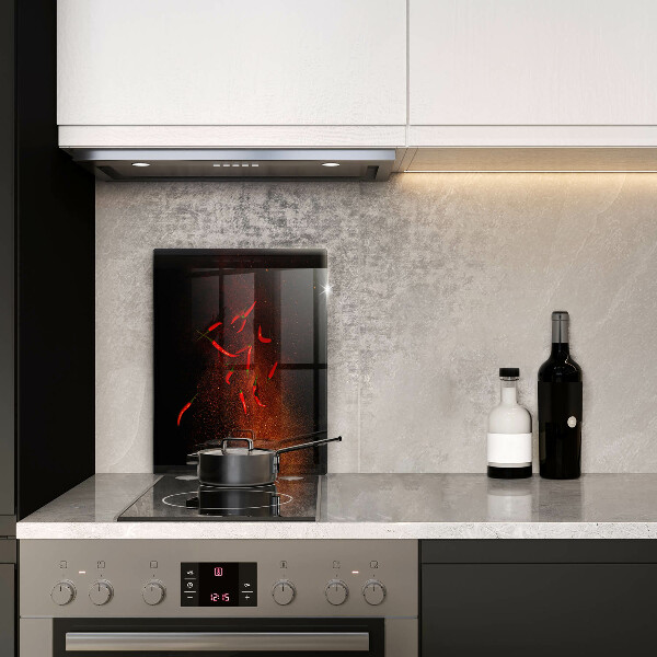 Schutz für induktionskochfeld Scharfe Chilischoten