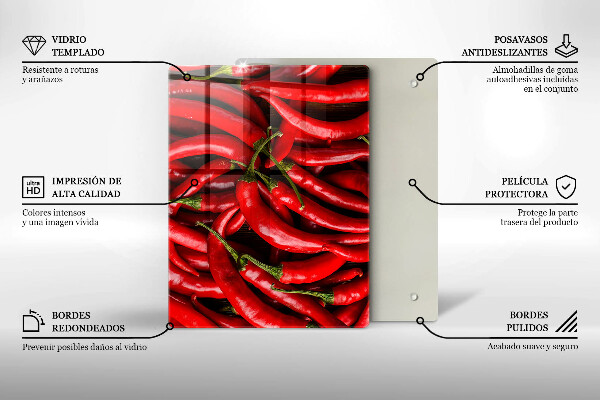 Herd abdeckplatte Scharfe Chilischoten