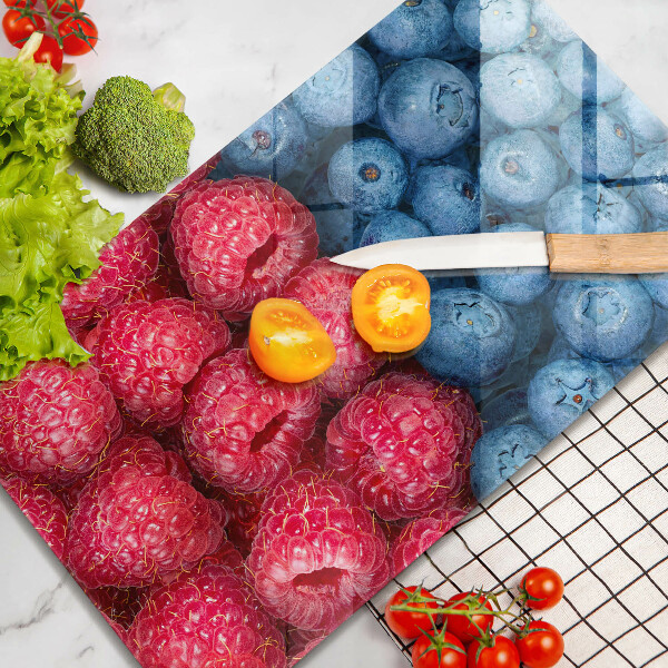 Herd abdeckplatte Himbeer- und Blaubeerfrüchte