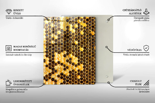 Herd abdeckplatte Bienenwabe