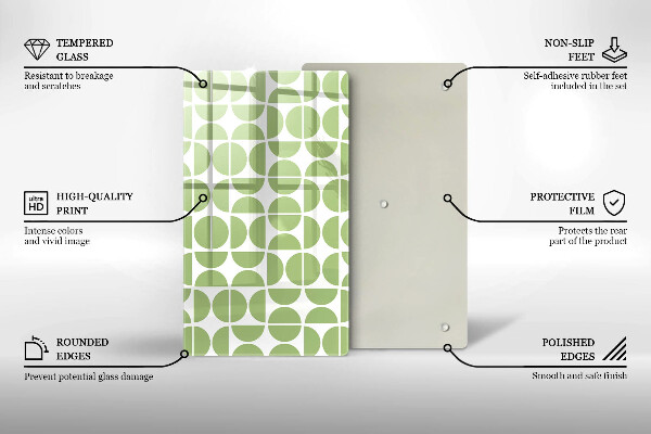 Herd abdeckplatte Muster aus Boho-Formen