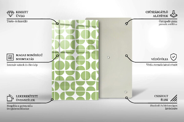 Herd abdeckplatte Muster aus Boho-Formen