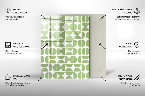 Herd abdeckplatte Muster aus Boho-Formen