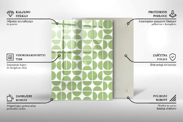 Herd abdeckplatte Muster aus Boho-Formen