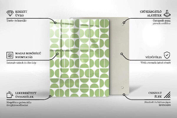 Herd abdeckplatte Muster aus Boho-Formen