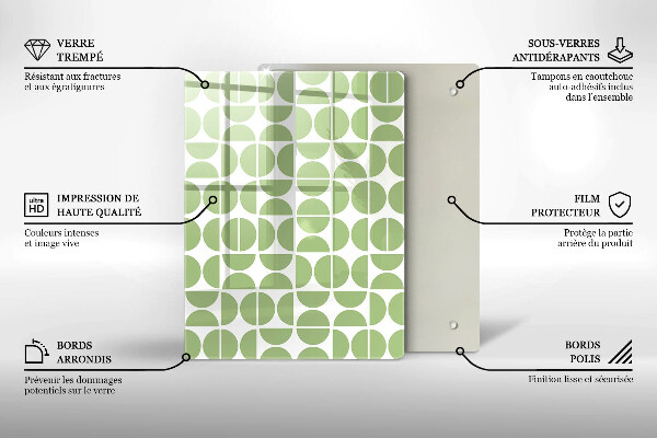 Herd abdeckplatte Muster aus Boho-Formen