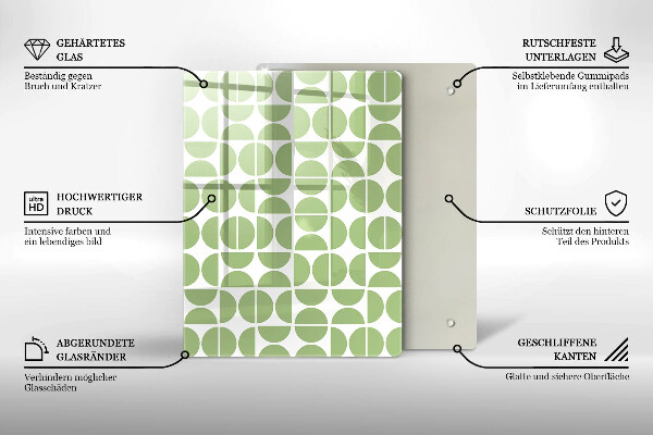 Herd abdeckplatte Muster aus Boho-Formen