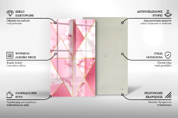 Herd abdeckplatte Geometrischer Marmor