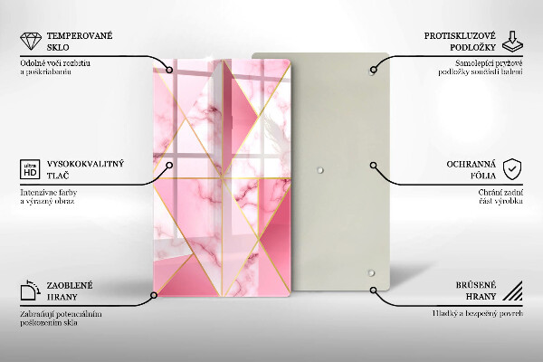 Herd abdeckplatte Geometrischer Marmor