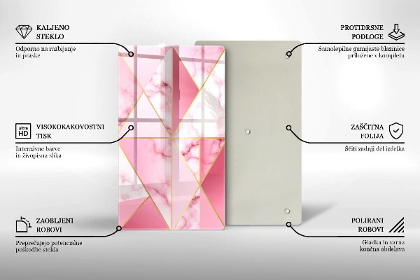 Herd abdeckplatte Geometrischer Marmor