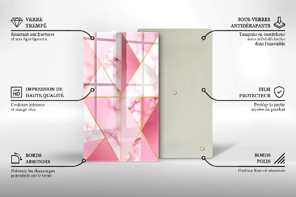 Herd abdeckplatte Geometrischer Marmor