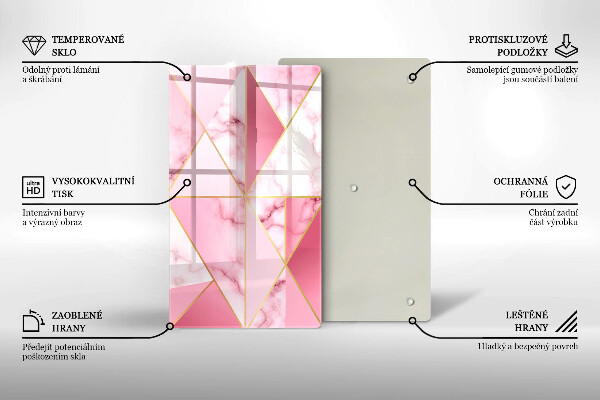 Herd abdeckplatte Geometrischer Marmor