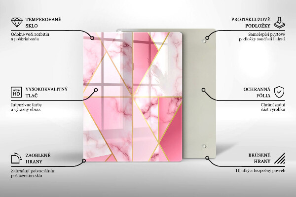 Herd abdeckplatte Geometrischer Marmor