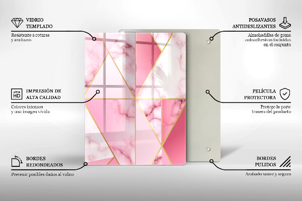 Herd abdeckplatte Geometrischer Marmor