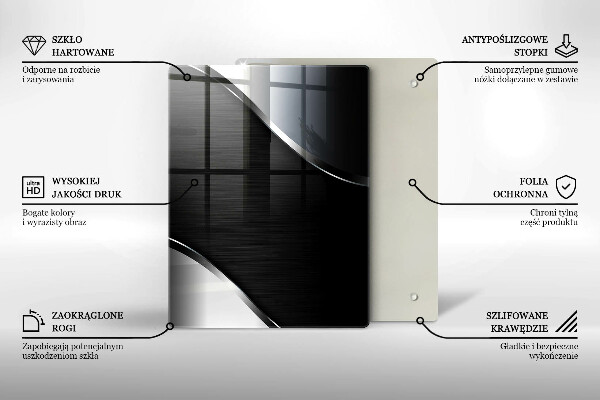 Herd abdeckplatte Metallabstraktion