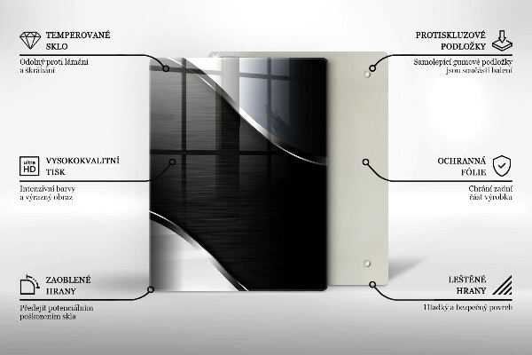 Herd abdeckplatte Metallabstraktion