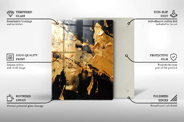 Herd abdeckplatte Elegante Farbstruktur