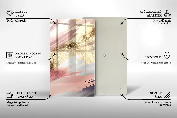 Herd abdeckplatte Pastellflecken