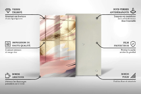 Herd abdeckplatte Pastellflecken