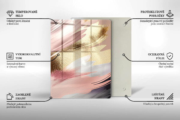 Herd abdeckplatte Pastellflecken