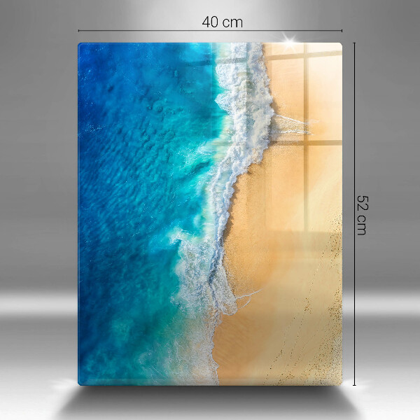 Herd abdeckplatte Strand und Meer