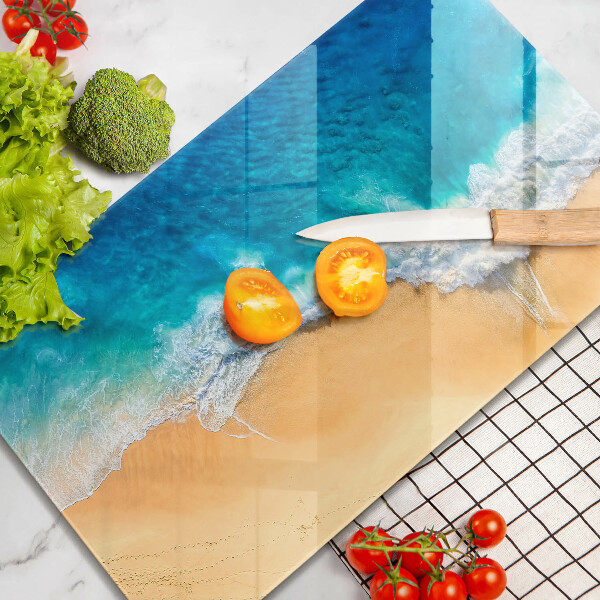 Herd abdeckplatte Strand und Meer