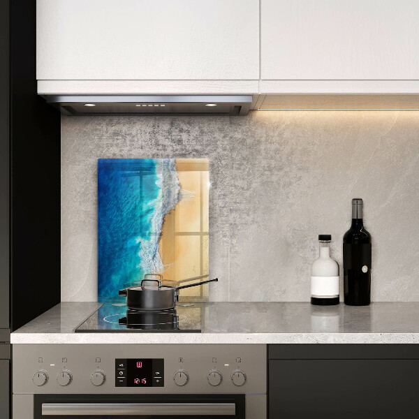 Herd abdeckplatte Strand und Meer