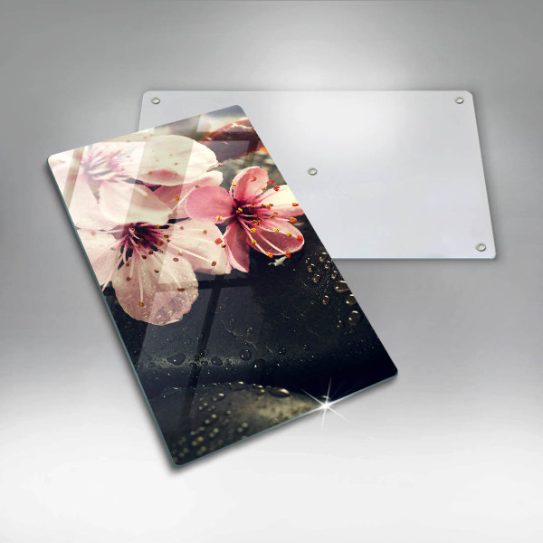 Herd schutzplatte Blumen Zen-Steine